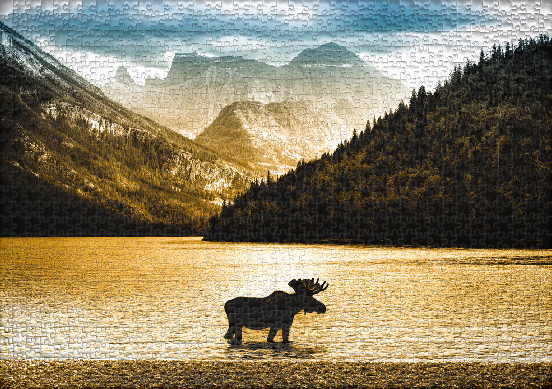 1000 Piece Puzzle "Sunbathing at Midnight"