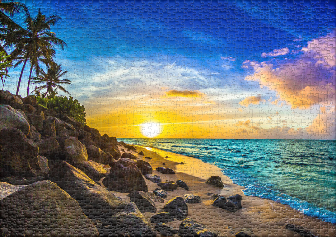 1000 Piece Puzzle "Evening Sun in Hawaii"