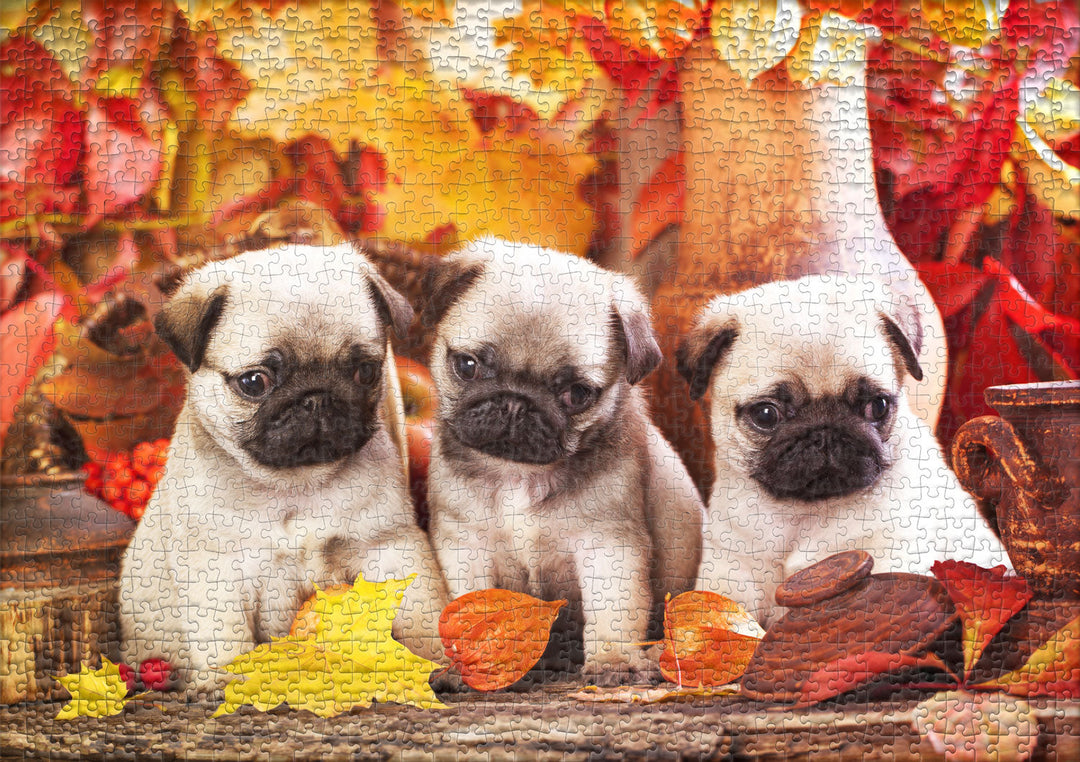 Puzzle 1000 Pieces "Puppy Happiness"