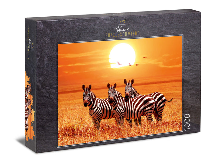 1000 Piece Puzzle "Under the African Sun"