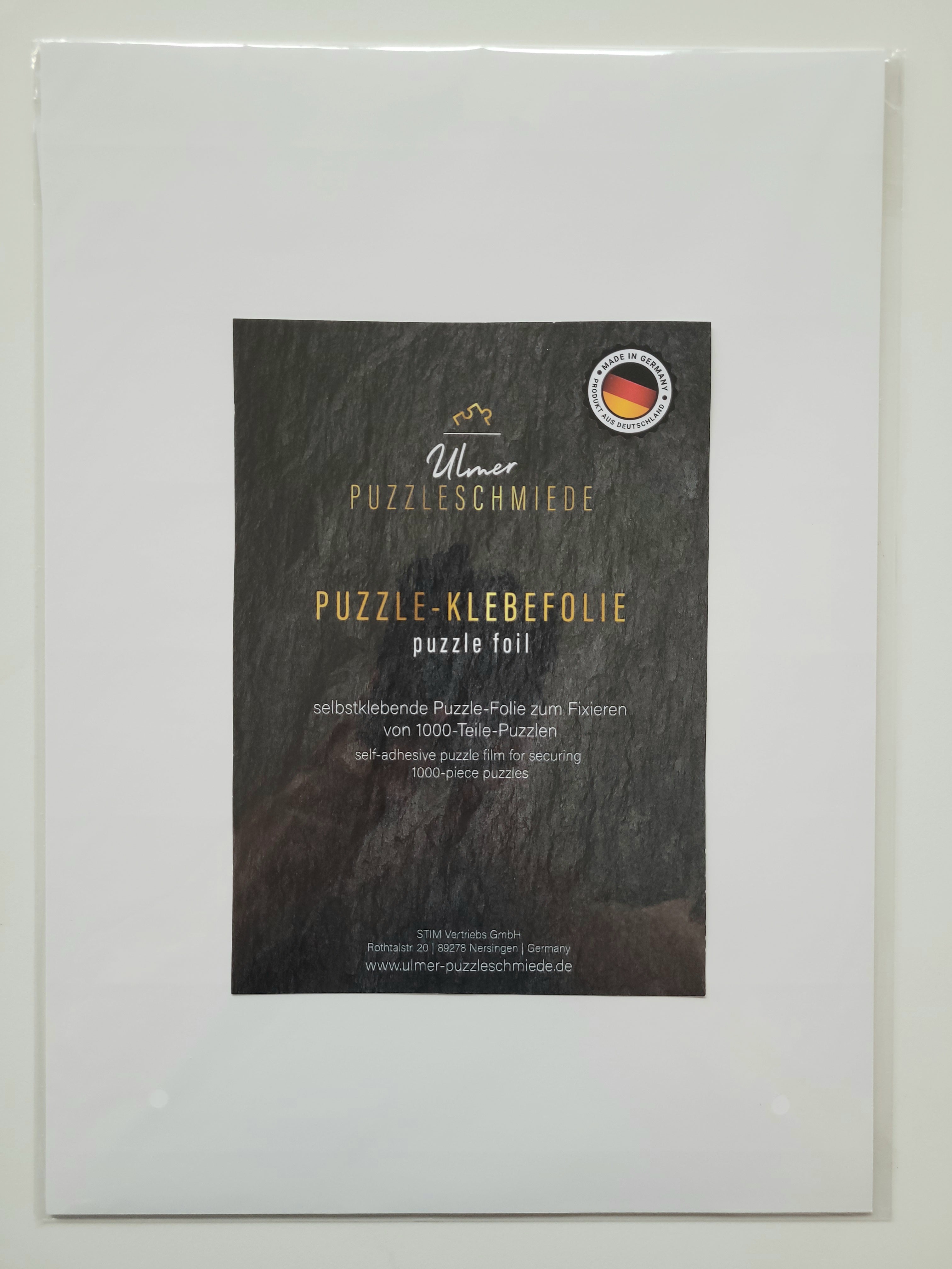 Puzzle adhesive film for 1 x 1000 pieces puzzle Ulmer Puzzleschmiede