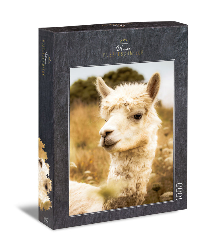 1000 Piece Puzzle "White Alpaca"