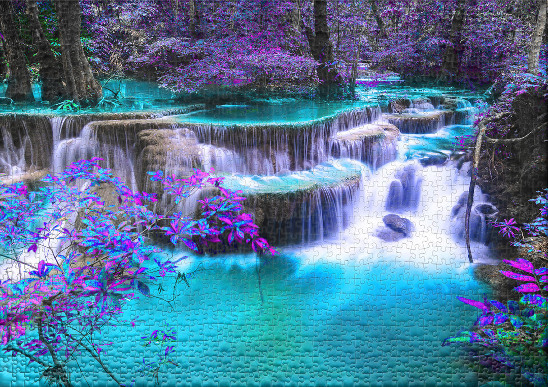 Puzzle 2000 pieces "Secret Place" - Waterfall