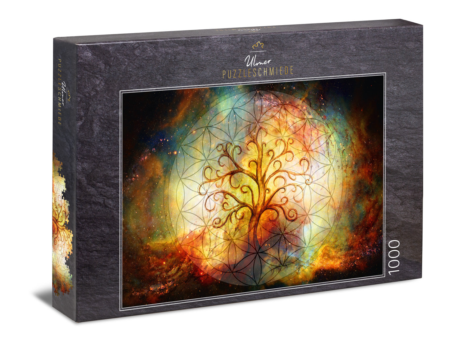 Baum Des Lebens Puzzle – 1000 Teile, 50x70 Cm, Buntes Kunstpuzzle, Mit Referenzposter