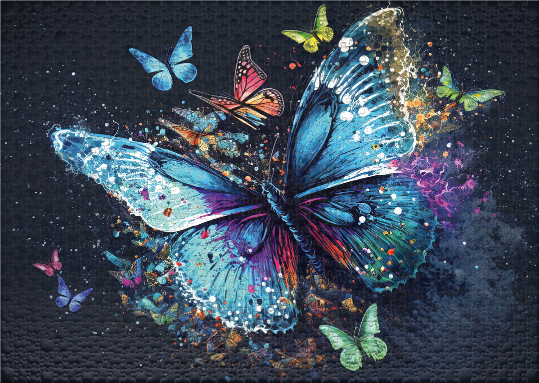 Schmetterling-Puzzle 1000 Teile "Glanzlichter"