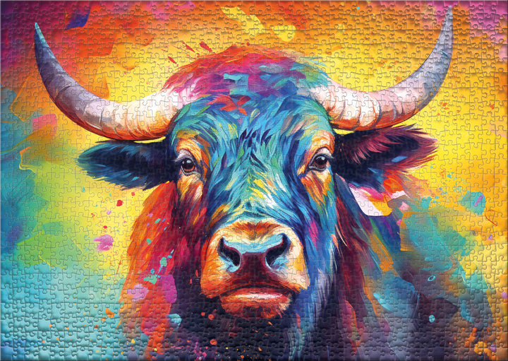 Puzzle mucca "Zenzi" con 1000 pezzi