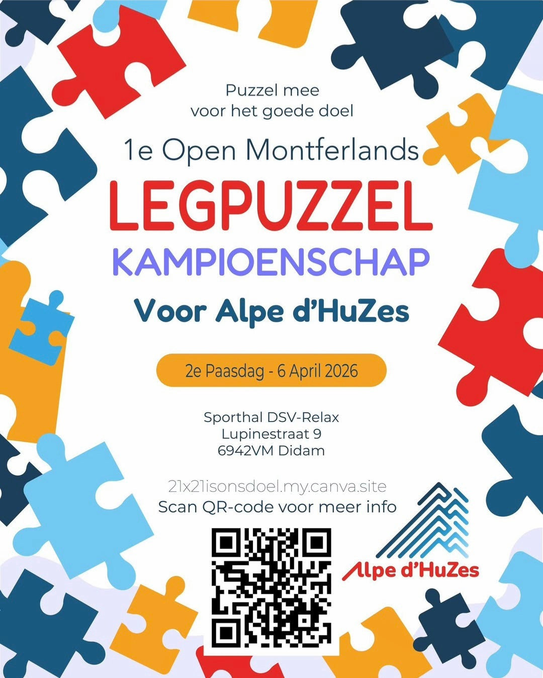 Puzzeln für einen guten Zweck – Ulmer Puzzleschmiede unterstützt das 1. Open Montferlands Legpuzzel Kampioenschap