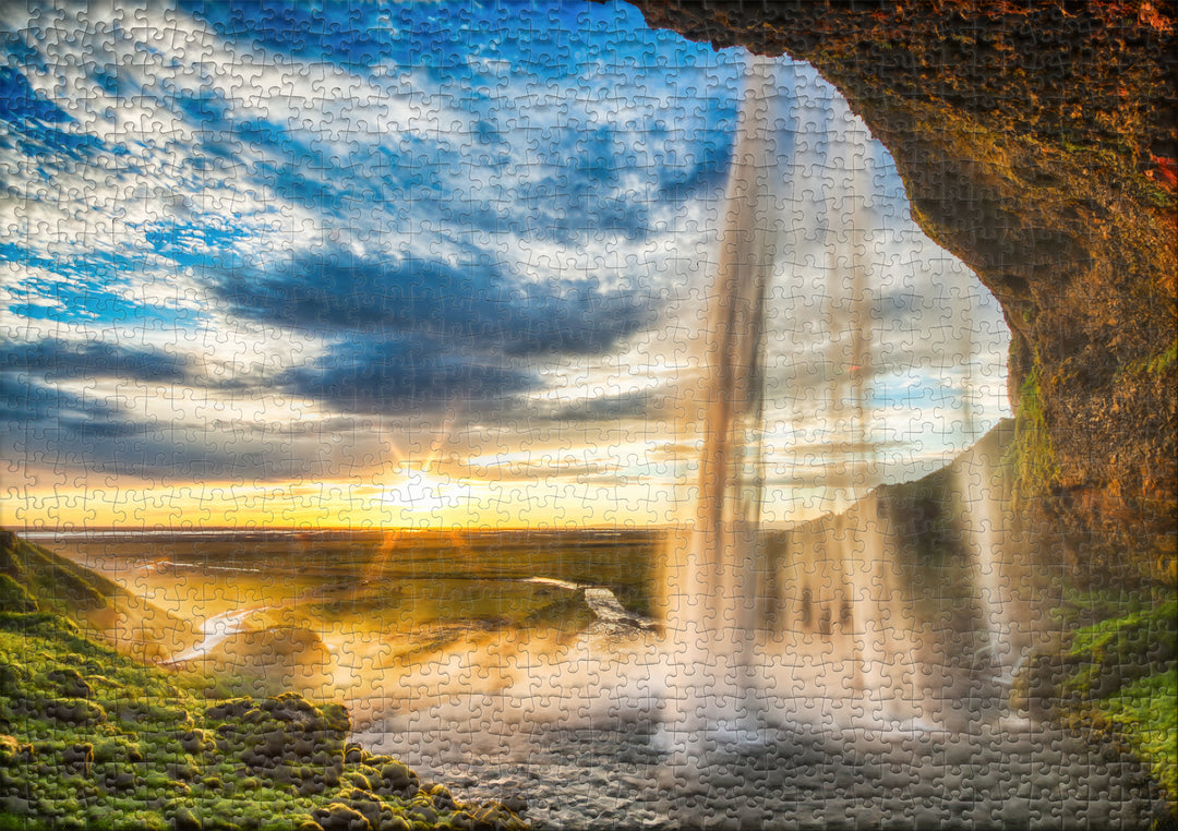 Puzzle 1000 Teile "Seljalandsfoss"