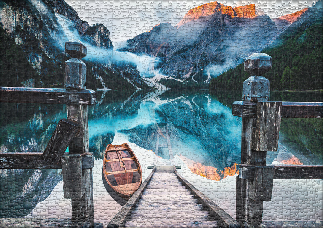 Dolomiten-Puzzle 1000 Teile "Wildsee"