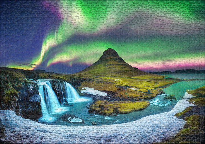 Island-Puzzle 1000 Teile "Berg & Licht" - Kirkjufell