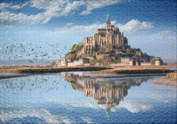 Puzzle 1000 Teile "Schloss Mont Saint-Michel"