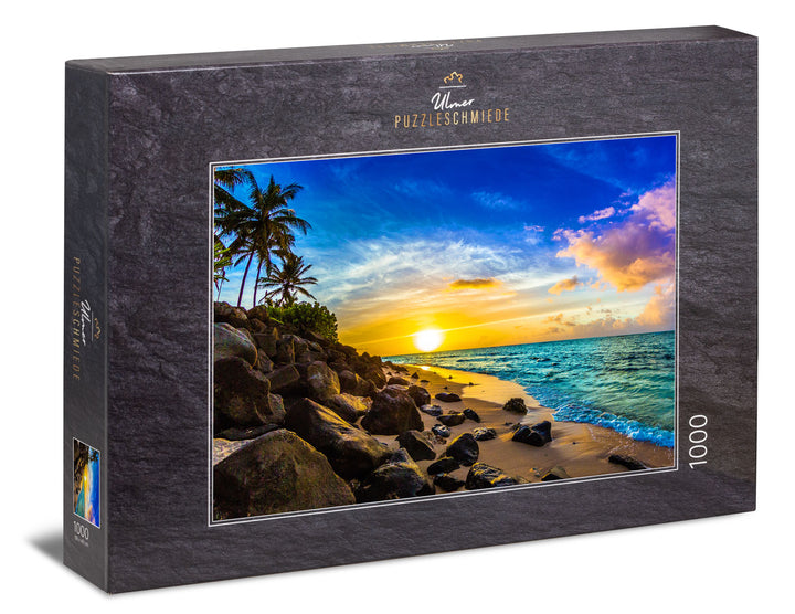 Puzzle 1000 Teile "Abendsonne auf Hawaii"