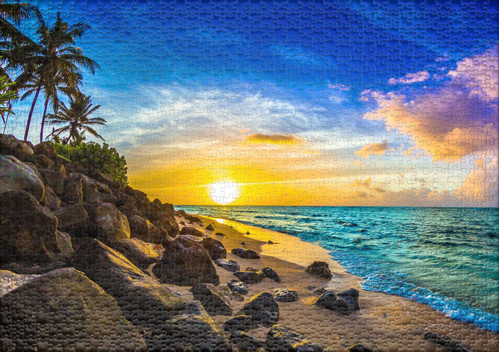 Puzzle 1000 Teile "Abendsonne auf Hawaii"