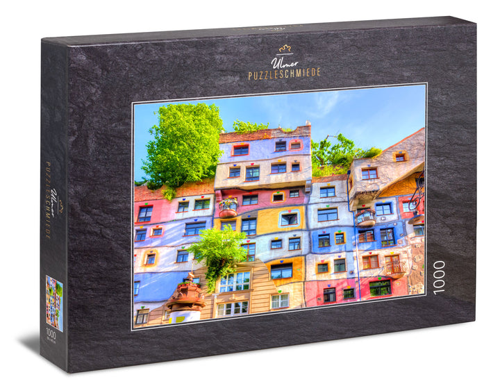 Puzzle 1000 Teile "Hundertwasser-Haus"