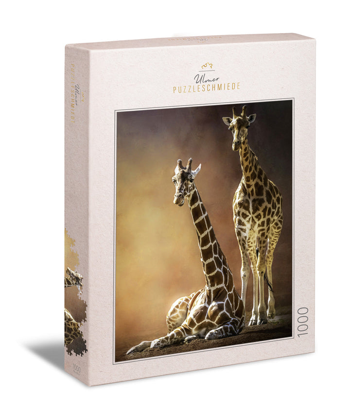 Puzzle 1000 Teile "Giraffen-Liebe"