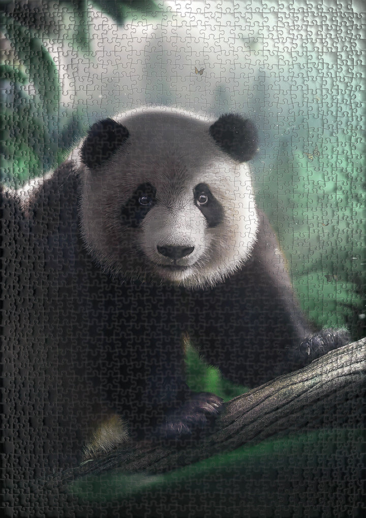 Puzzle 1000 Teile "Panda im Bambuswald"