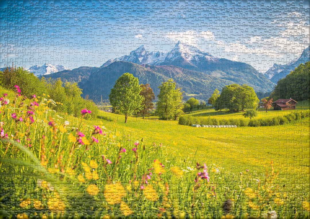 Watzmann-Puzzle 1000 Teile "Bergsommer"