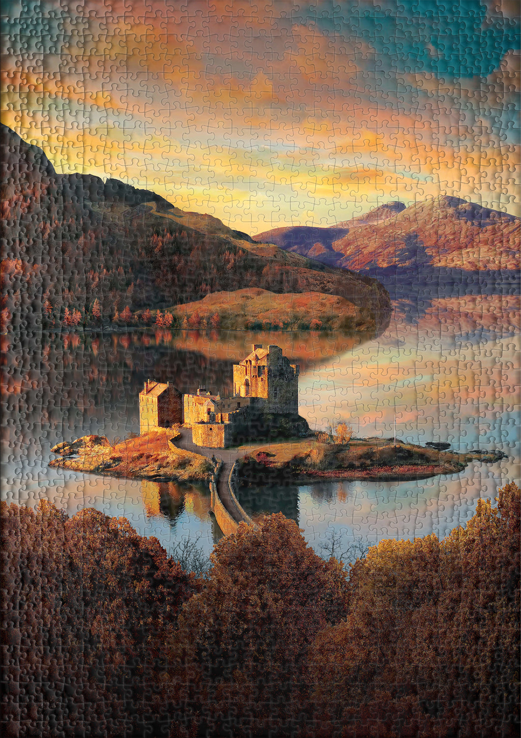 Schottland-Puzzle 1000 Teile "Eilean Donan Castle"