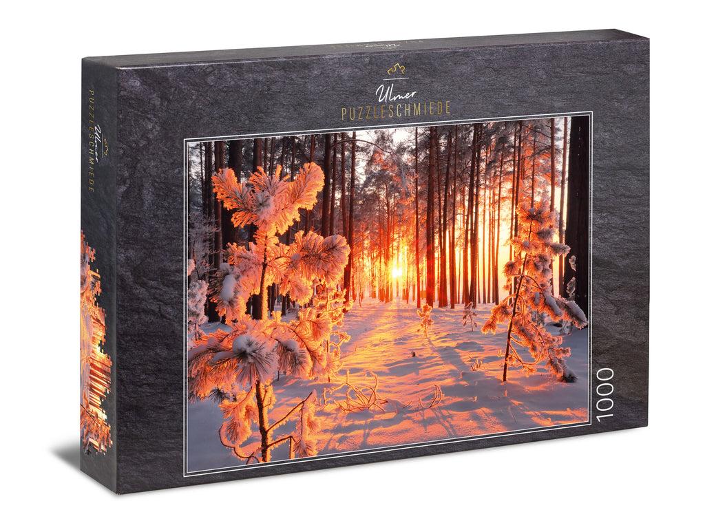 Hansepuzzle Winterlandschaft Puzzle 1000 Teile – Natur-Puzzle 60x46 Cm Mit Aufbewahrungsbeutel