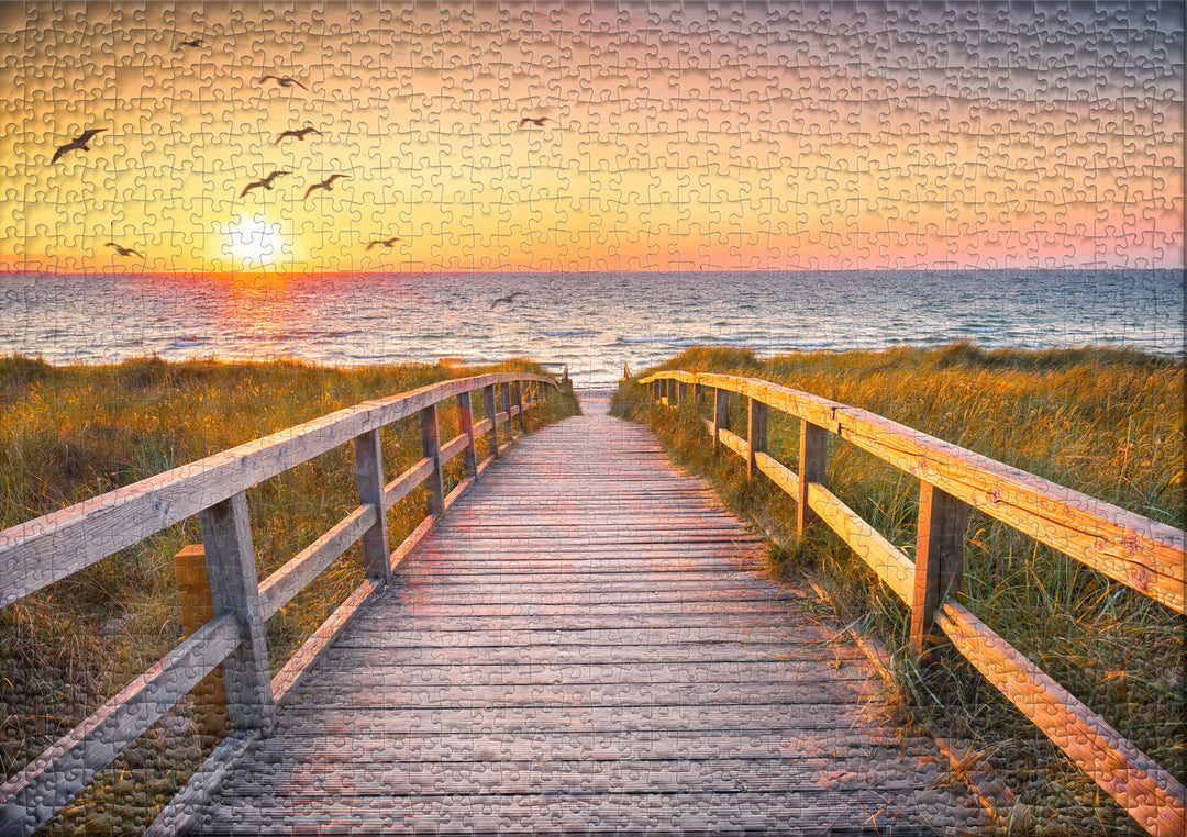 Puzzle 2000 Teile "Abendstunde auf Sylt"