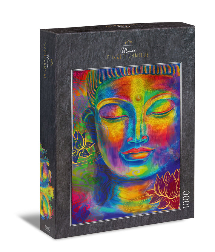 Puzzle 1000 Teile "Farbenreicher Buddha"