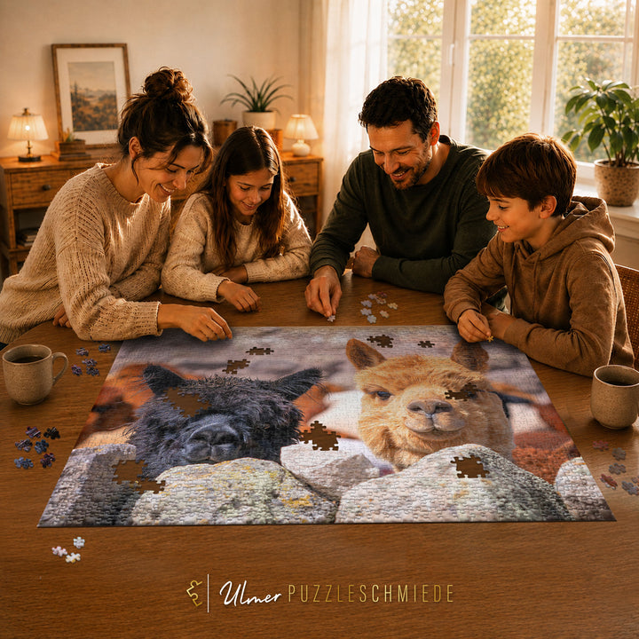 Puzzle 2000 Teile "Alpaka"