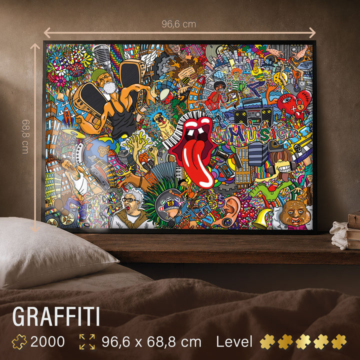 Puzzle 2000 Teile "Graffiti"