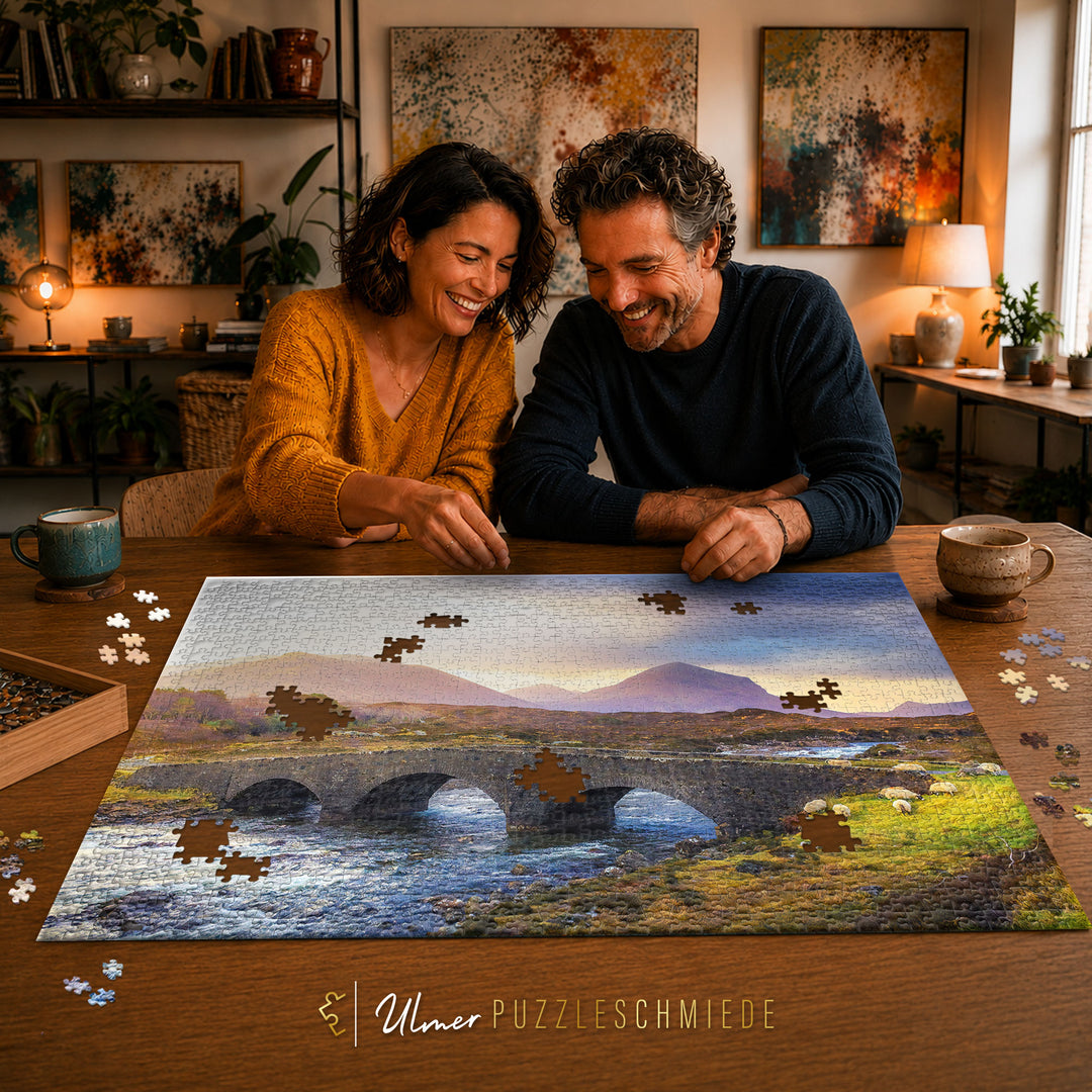 Puzzle 2000 Teile "Sligachan Bridge"