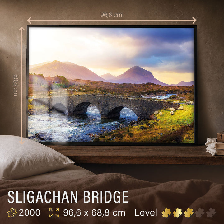 Puzzle 2000 Teile "Sligachan Bridge"