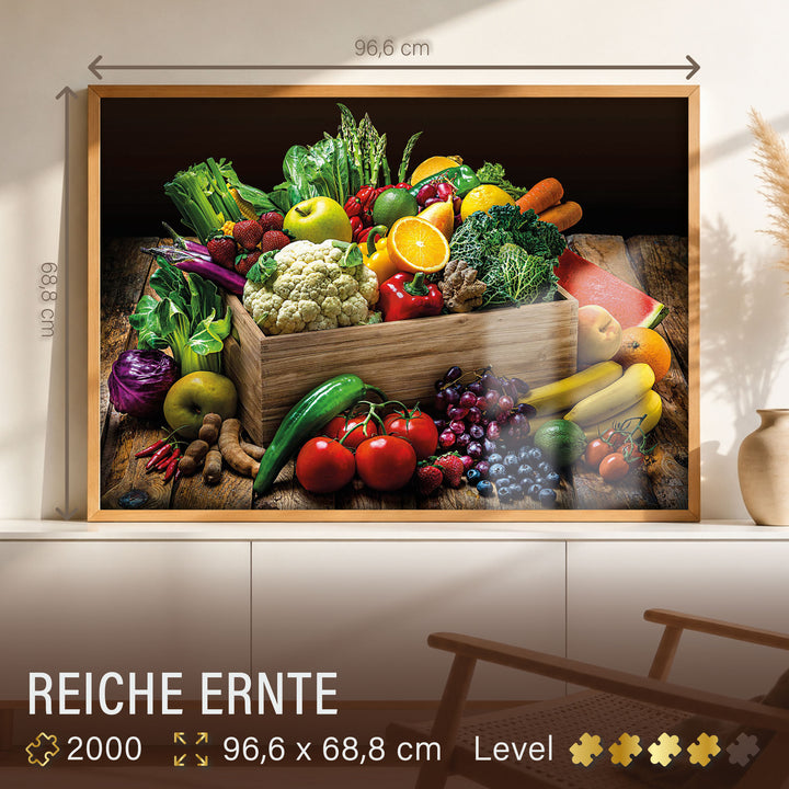 Puzzle 2000 Teile "Reiche Ernte"