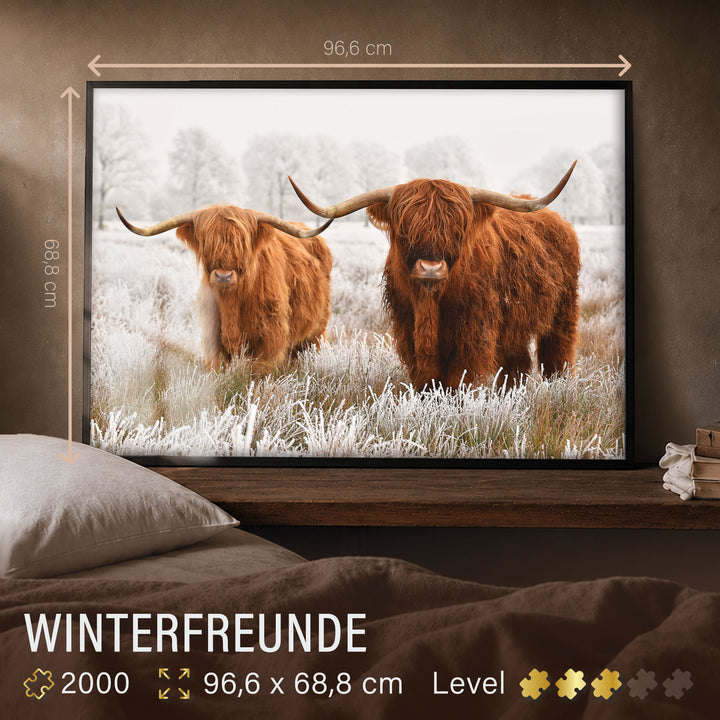 Puzzle 2000 Teile "Winterfreunde"
