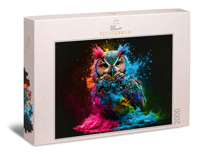 Puzzle 2000 Teile "Bunter Nachtvogel"