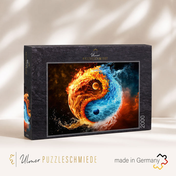Puzzle 2000 Teile "Harmonie von Feuer und Eis"
