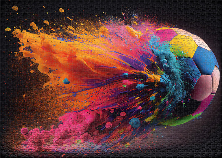 1000 Teile Puzzle Motiv nach eigener Wahl bereits gerahmt, weiß