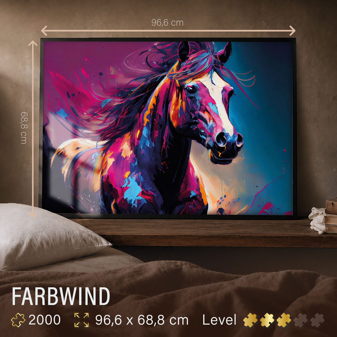Puzzle 2000 Teile "Farbwind"