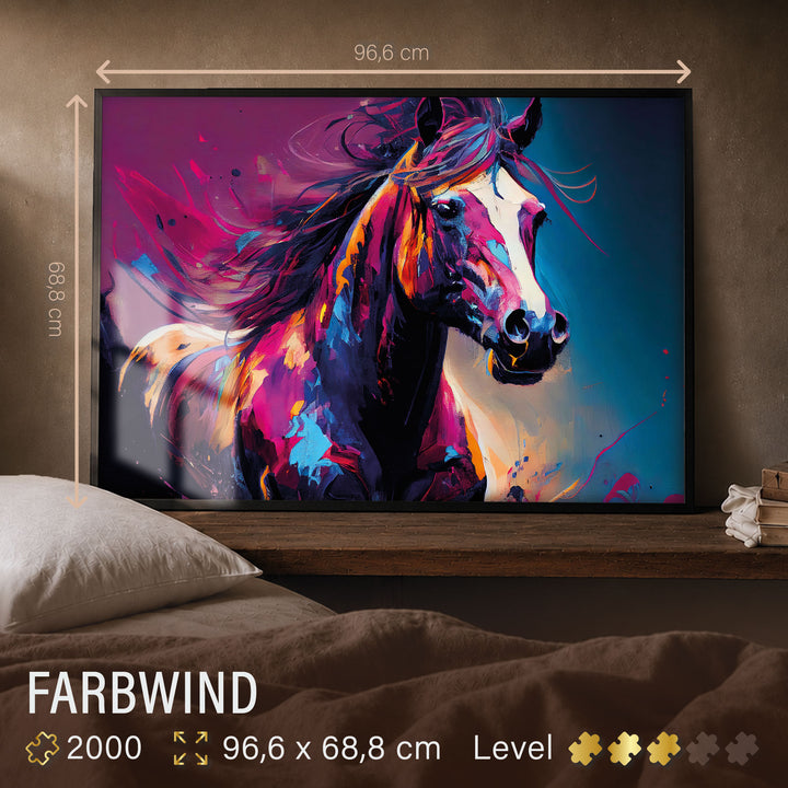 Puzzle 2000 Teile "Farbwind"