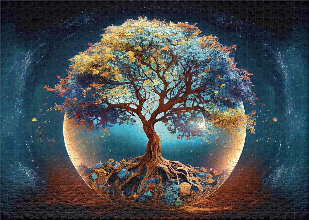 Puzzle 2000 Teile "Mystischer Lebensbaum"
