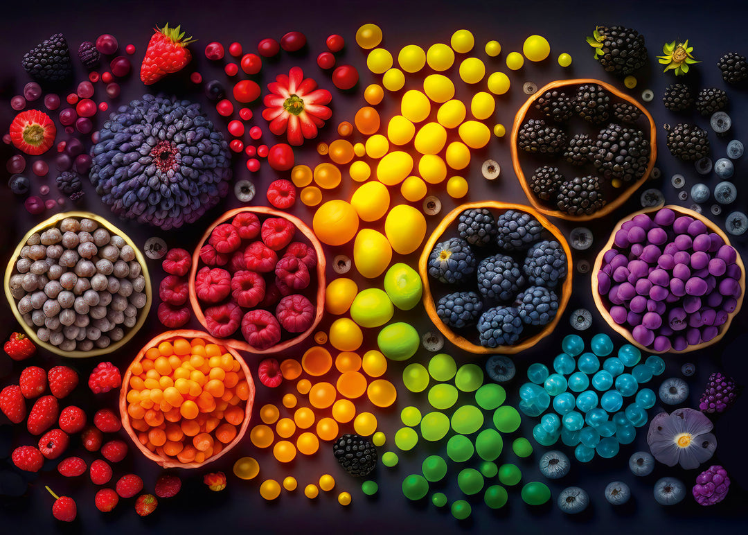Puzzle 2000 Teile "Rainbow Fruits"