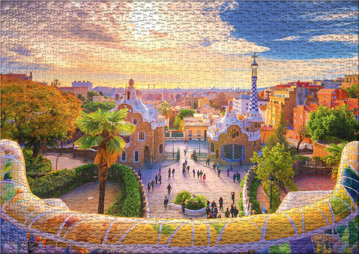 Puzzle 1000 Teile "Park Güell Barcelona"