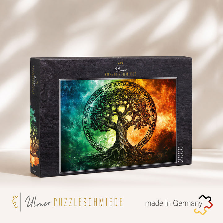 Puzzle 2000 Teile "Lebensbaum im Runenkreis"