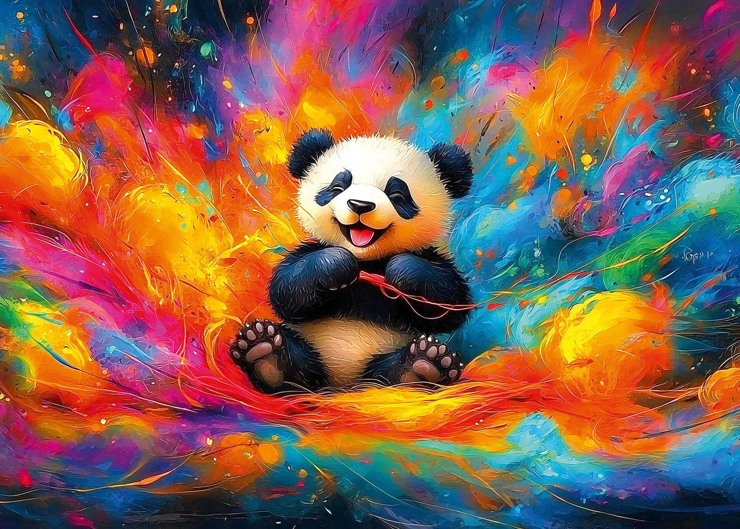 Puzzle 2000 Teile "The Dreaming Panda"