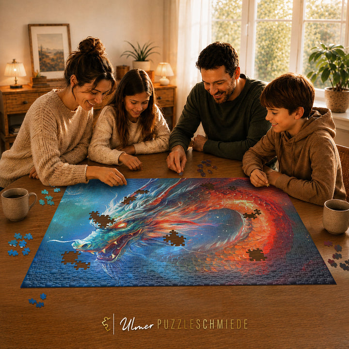 Puzzle 2000 Teile "Drachenfeuer"