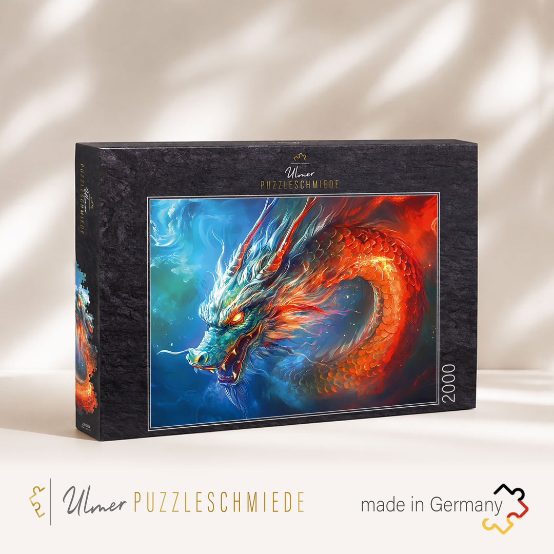 Puzzle 2000 Teile "Drachenfeuer"