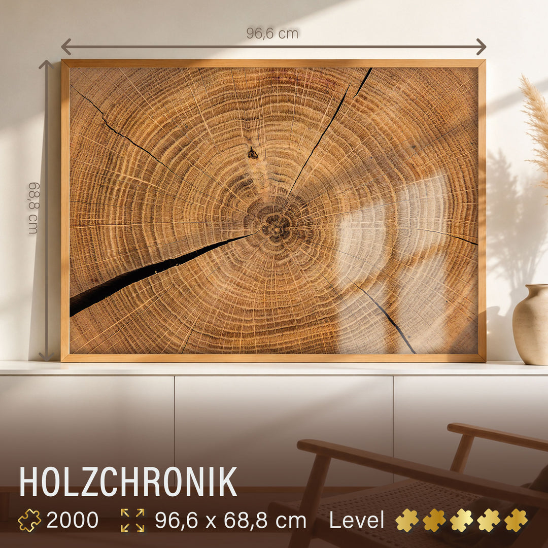 Impossible Puzzle 2000 Teile "Holzchronik"