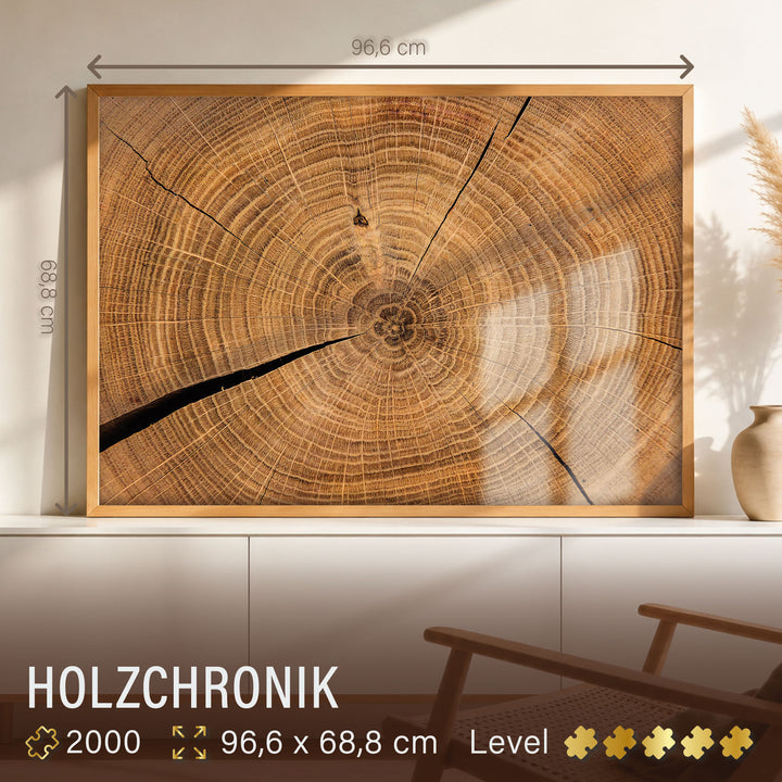 Impossible Puzzle 2000 Teile "Holzchronik"
