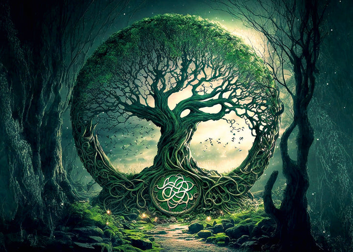 Puzzle 2000 Teile "Alter Wald der Druiden"