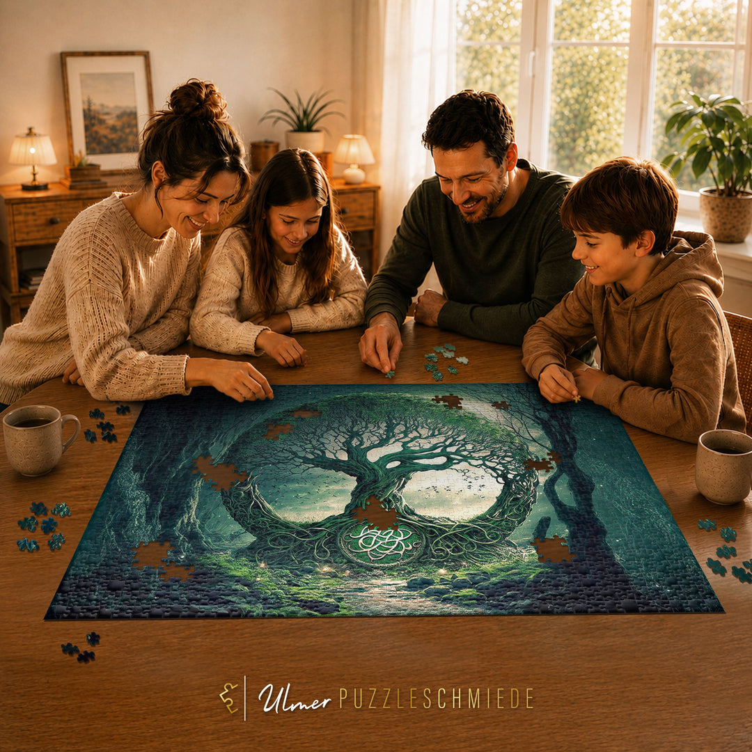 Puzzle 2000 Teile "Alter Wald der Druiden"