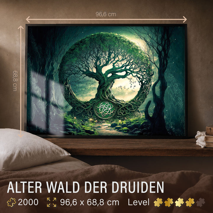 Puzzle 2000 Teile "Alter Wald der Druiden"