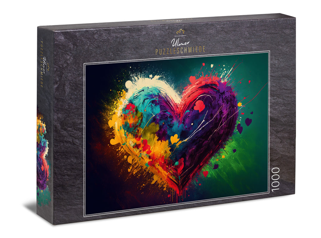 Herz-Puzzle 1000 Teile "Colors of Love"