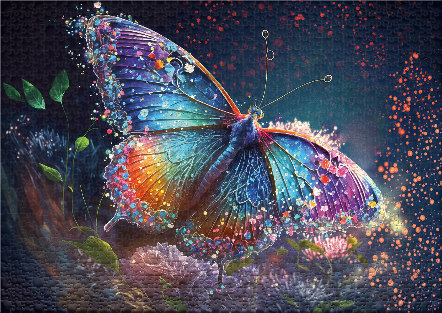 Blütenflügel-Puzzle 1000 Teile – Bunte Blumen & Schmetterlinge – Inkl. Poster – Herausfordernd & ästhetisch Blütenflügel-Puzzle 1000 Teile – Bunte Blumen & Schmetterlinge – Inkl. Poster – Herausfordernd & ästhetisch